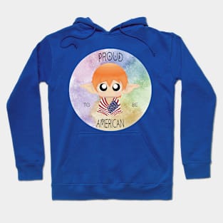 Proud to be American (Sleepy Forest Creatures) Hoodie